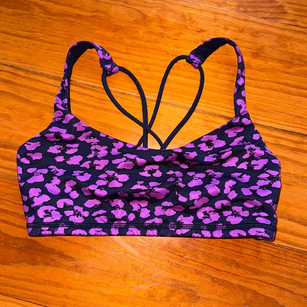Lululemon Cheetah Print Sports Bra sz 4